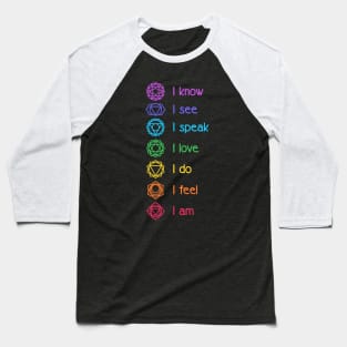 Chakra Affirmation Baseball T-Shirt